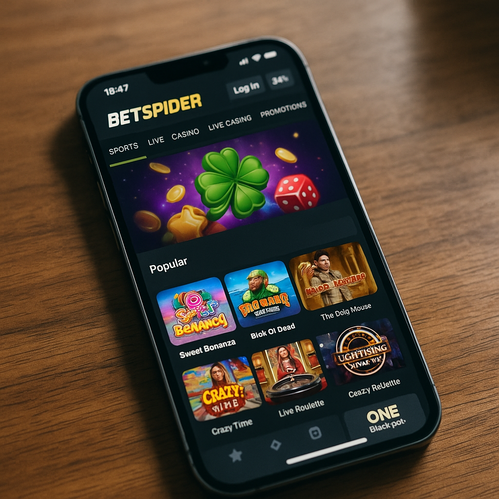 BetSpider - Mobile Casino Platform - iOS and Android Gaming